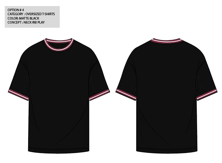 Solids Oversized: Black Oversized T-Shirts | The Souled Store  